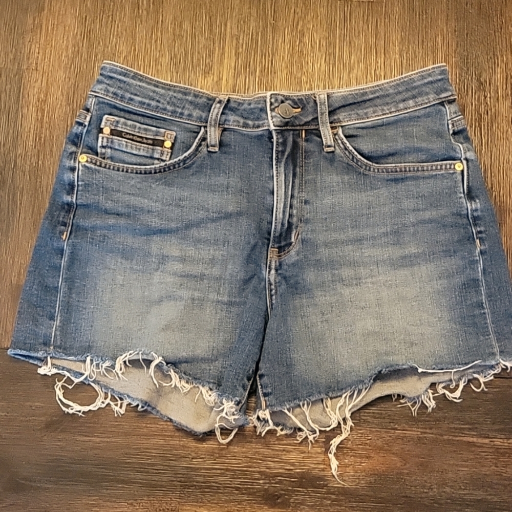 Calvin Klein Cutoff Denim Shorts